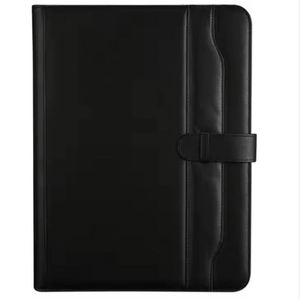 Customized Personal <b>Leather</b> PU Zipper Design Document Folder Notebook for Business - Product Image 3