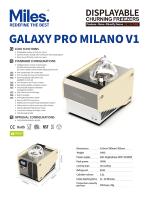 Miles Galaxy V1 Milano Commerciële Gelatomachine, Enkelvoudige Pot, Hard IJsmachine, Compact Ontwerp voor Kleine Bedrijven
