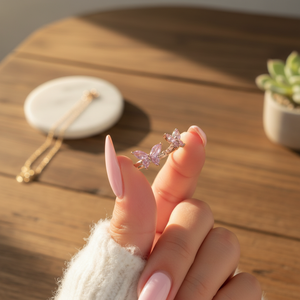 Vendita calda Trending moda minimalista Punk Band anelli per uomo donna graziosi gioielli in acciaio inossidabile taglio ovale diamante intarsio luna - Product Image 3