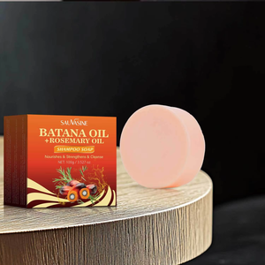 Jabón en Barra para el Cabello de 100g, Ecológico, Limpiador Suave, Nutritivo, Anticaspa, con Aceite de Batana y Aceite de Romero - Product Image 1