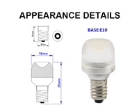 1,5 W E10 ba9s llevó el bulbo de MINI de lámpara indicador luz 3V 6V 12V 24V 36V 48V 60V 72V 6-28V 36V-130V AC/DC 110V 230V