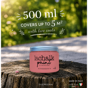 24 GORGONIA 500 ml LaChalk the evolution of <b>chalk</b> paint Where <b>chalk</b> meets resin: Hybrid <b>Chalk</b> Resin Paint made in Italy - Product Image 2