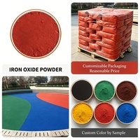 Oxyde de fer rouge de qualité industrielle 110/120 |   Pureté >90% Emballage en sacs de 25 kg |   Vente en gros de briques d'asphalte pour pavage et revêtements de sol en terrazzo
