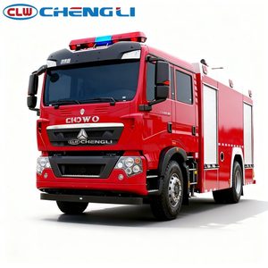 Camion de lutte contre l'incendie à mousse longue portée et puissant HOWO 8T avec réservoir de mousse en acier inoxydable 304 - Product Image 5