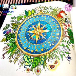 Libro da colorare mandala relax colorato pastello con copertina morbida personalizzata per adulti - Product Image 4