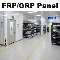 Panel Dinding Pelindung Anti Statis FRP GRP Fiberglass untuk Gudang Elektronik Perlindungan ESD Papan Dinding Penyimpanan Panel FRP
