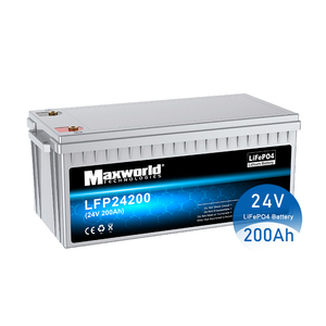 Batterie 24V 100Ah 200Ah 300Ah avec BMS à décharge profonde pour stockage solaire, bateau, hors réseau, voiturette de golf - Product Image 1