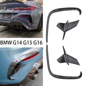 Pour Série 8 G14 G15 G16 Décoration de pare-chocs arrière en carbone sec 2018-2025 - Product Image 2