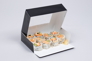 Dùng Một Lần Sushi Khay <span class=keywords><strong>Container</strong></span> Nhật Bản đưa ra Maki <span class=keywords><strong>PP</strong></span> Thực Phẩm <span class=keywords><strong>Container</strong></span> Với Chống-Sương Mù Nắp Tròn Vuông - Product Image 5