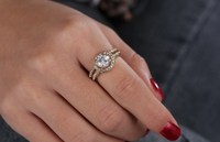 Bague Rinhoo en alliage à double rangée de zircons pour femmes, bague de mode en cristal, jolie bague dorée pour filles, cadeaux de mariage