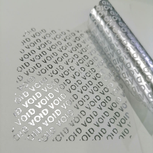 Silver Custom Tamper Evident Void Security Seal Labels Anti Counterfeiting <b>Sticker</b> - Product Image 4