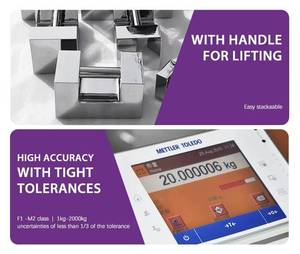 M1 standard 5kg 10kg 20kg 25kg poids de serrure d'acier inoxydable pour le calibrage de balance - Product Image 5