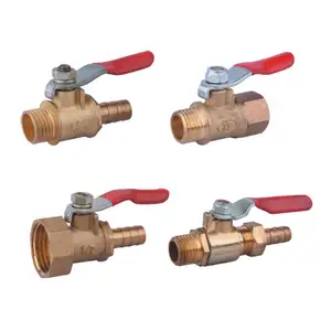 Air Compressor accessories high Precision Brass Pipe Fittings Copper ball valve Outlet Valve