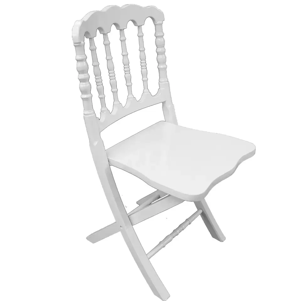 Klappbarer Napoleon-Stuhl aus Holz für Bankett und Party