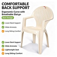 Chaise de salle à manger moderne en PP pour extérieur et intérieur, chaise de jardin empilable en plastique épaissi pour hôtel, parc, villa, atelier