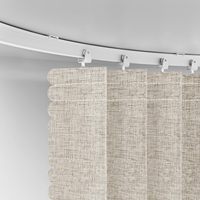 Rideau de porte magnétique occultant extra large en tissu, séparateur de pièce pour porte coulissante de patio avec rail de plafond flexible