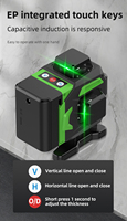 Mini laser de nivellement automatique rotatif vert à 16 lignes pour une utilisation extérieure industrielle de bricolage