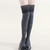 Chaussettes hautes pour femmes, motif papillon, chaussettes transparentes, respirantes, à porter au quotidien, chaussettes décontractées, multicolores, tendance, élégantes