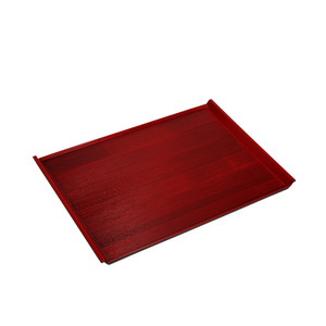 ถาดเสิร์ฟทรงสี่เหลี่ยมสีแดงลายเส้นสำหรับอาหารโรงแรม กาแฟ ชา - Product Image 5