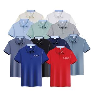 เสื้อโปโลผู้ชายผ้าฝ้ายคุณภาพสูงสำหรับฤดูร้อน แขนสั้น สีพื้นเรียบ ไม่มีลาย  รับปักโลโก้ตามสั่ง ขายส่ง - Product Image 3
