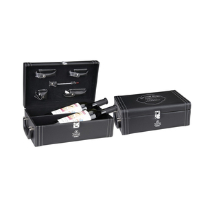 Sang Trọng Cá Nhân Rượu Sâm Banh Rượu Vang Chai Thủy Tinh Hộp Và Kính Mở Bộ Bánh Tổ Chức Đóng Gói Quà Tặng Lưu Trữ Hộp - Product Image 5