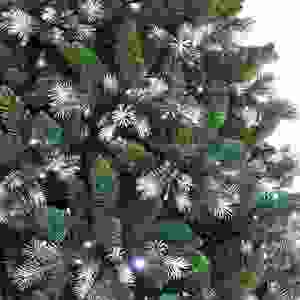 New Pointed Spray <b>White</b> PE Mixed <b>Christmas</b> <b>Tree</b> - Product Image 4