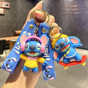 Gantungan Kunci Boneka Stitch Kartun, Gantungan Kunci Stitch Street Stitch Baru, Hadiah Kecil Game City, Grosir - Product Image 3