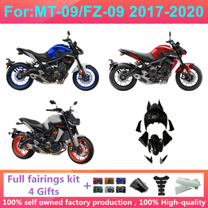 Kit de carénage complet pour moto à injection, compatible avec Yamaha MT09 FZ09 <span class=keywords><strong>MT</strong></span>-<span class=keywords><strong>09</strong></span> <span class=keywords><strong>MT</strong></span> <span class=keywords><strong>09</strong></span> 2017 - 2020 <span class=keywords><strong>17</strong></span> 18 19 20 - Product Image 1