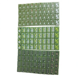Fanjin - Juego de Mahjong Americano de Alta Gama, Más Vendido, con Cartas Acrílicas Talladas de Tres Capas y Dos Colores, Portátil, para Múltiples Jugadores, para Casino, Póker - Product Image 1