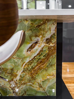 Panneaux muraux en onyx translucide rétroéclairé au design moderne, polis, imitation albâtre, pour la décoration intérieure des hôtels, grande dalle