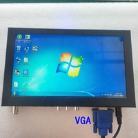 Moniteur d'ordinateur compact haute résolution 8 pouces, boîtier métallique industriel, moniteur LCD avec entrée USB AV BNC VGA pour CCTV STB