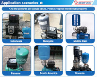 Pompa Booster Penambah Tekanan Air Mini Cerdas Merk BEDFORD Terkenal, Penggerak Motor AC 220V VFD