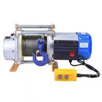 Palans de levage électriques pour chantier 500 kg, 1 tonne, 2 tonnes, avec câble de 30/60/100 m