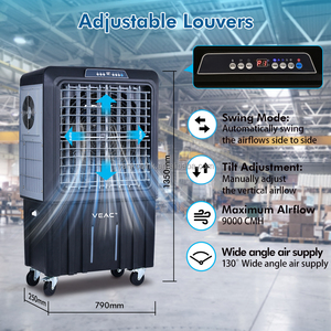 patented ac climatiseur air conditioning water <b>cooling</b> remote evaporative air cooler industrial desert air coolers workshop - Product Image 3
