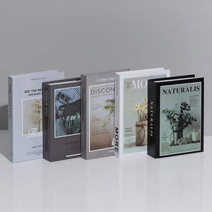 Marchio di moda eco-friendly libri di carta decorativa falsa copertina rigida libro per la casa Hotel caffetteria camera decorazione per la laurea pasqua - Product Image 1