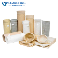 Sacs filtrants à faible émission de poussière GuangFeng pour le contrôle de la pollution atmosphérique dans l'industrie du recyclage des déchets avec filtration micronique