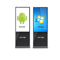 43 ''Señalización digital Carcasa de metal independiente Windows Android Información Quiosco Publicidad Máquina