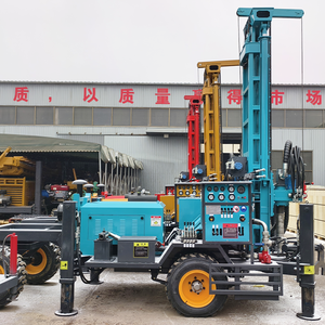 Trivella per pozzi d'acqua da montagna su rimorchio, 200m, con accessori completi - Product Image 1