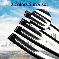 Deflector de ventana de sombra de ventilación de coche directo de fábrica, Parasol, Deflector de viento, protector de lluvia para Isuzu d-max 2018-2024