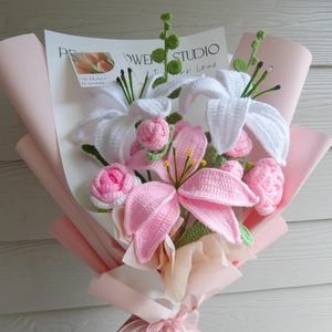 Ramo del día del maestro Tejer hilo de girasol Flores tejidas Escuela <span class=keywords><strong>primaria</strong></span> Estudiantes de jardín de infantes a regalo de maestros - Product Image 4