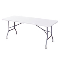 Table pliante réglable pour l'extérieur, petite table de banquet portable, réglable en hauteur pour le camping et les pique-niques