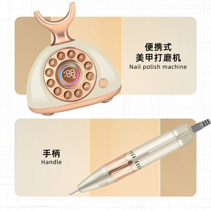 Machine à ongles électrique professionnelle 35000 tr/min avec dissolvant de gel, ponceuse à manucure, polisseuse à ongles pour salon, vente en gros - Product Image 3