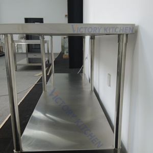 VICTORY KITCHEN Heavy Duty Stainless Steel <b>Worktable</b> Inox Prep <b>Worktable</b> Base Upstand for Restaurant/Catering/Hotels Acrylic - Product Image 4