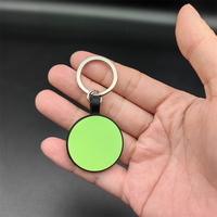 Pendentif de collier de chien de compagnie de chat de code QR de sublimation de silicone blanc rond en gros