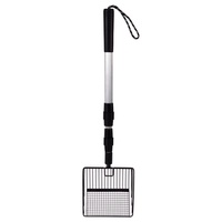 En gros, pelle à litière pour chat en métal à long manche rectangulaire, réglable et télescopique, facile à nettoyer, 0,5 kg, pour déjections d'animaux et poulaillers