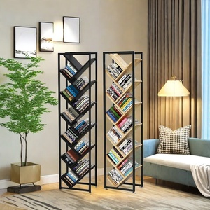 Antique Home Furniture Wooden Tree-Shaped Bookshelf Multi-Functional Display Bookcase for Modern French <strong>Bedroom</strong> <strong>Library</strong> Living - Product Image 3