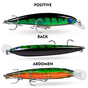 Señuelo de Pesca ECOODA Original de Fábrica, 11 cm, 13.4 g, Señuelo de Pesca Tipo Minnow, Señuelo Duro de Plástico, Señuelo Biónico, Señuelo para Pesca de Pescado Negro - Product Image 4