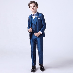Ensemble Complet 5 Pièces Blazer, Gilet et Pantalon Blanc pour Garçon : Tenue Élégante pour Baptême, Mariage, Bal de Fin d'Année ou Fête - Product Image 2