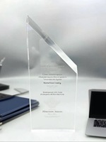 Trophée en acrylique transparent et écologique pour gravure, avec couleurs personnalisées et impression UV – Médailles et plaques