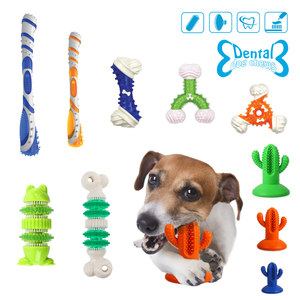 AFP <strong>Wholesale</strong> Nylon Rubber Dog <strong>Chew</strong> Cactus Bone Sticks <strong>Durable</strong> TPR Dental Teeth Clean <strong>Pet</strong> <strong>Chew</strong> <strong>Toys</strong> for Long-lasting Chewing Fun - Product Image 1